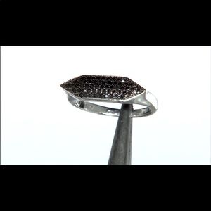 925 SS Black Spinel 0.50ctw Ring
